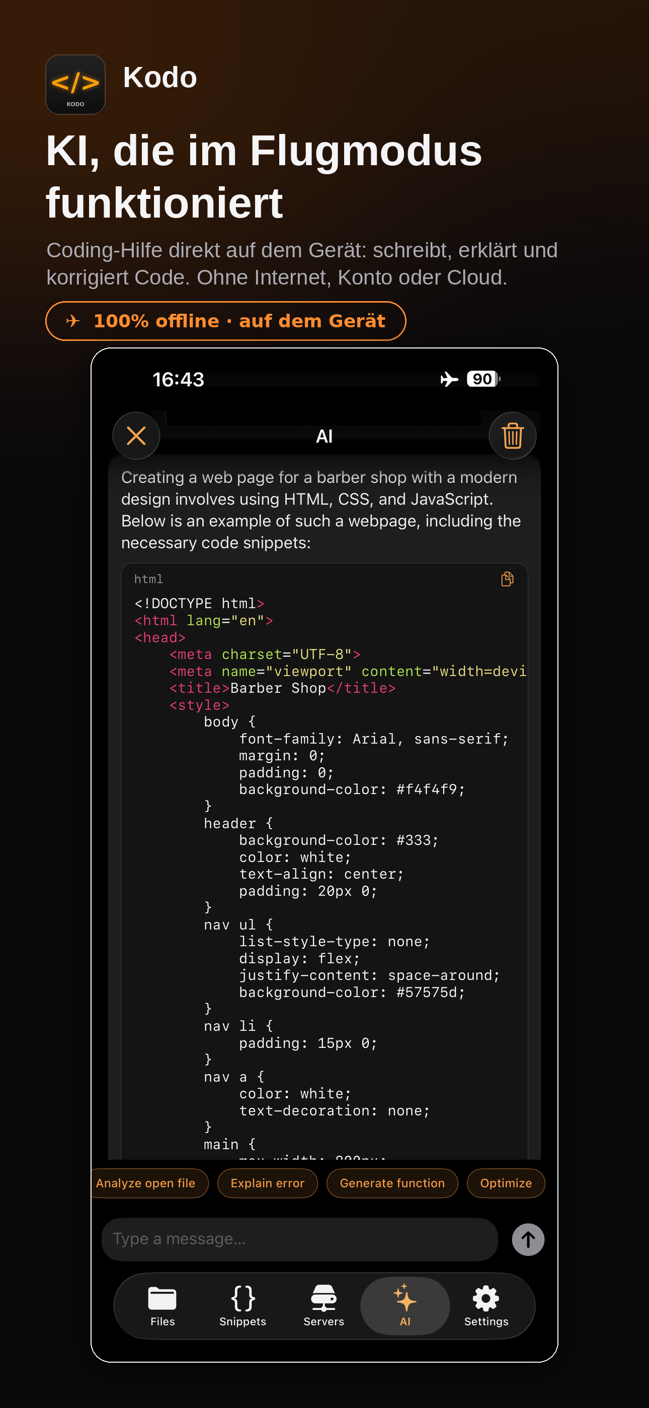 Kodo offline AI