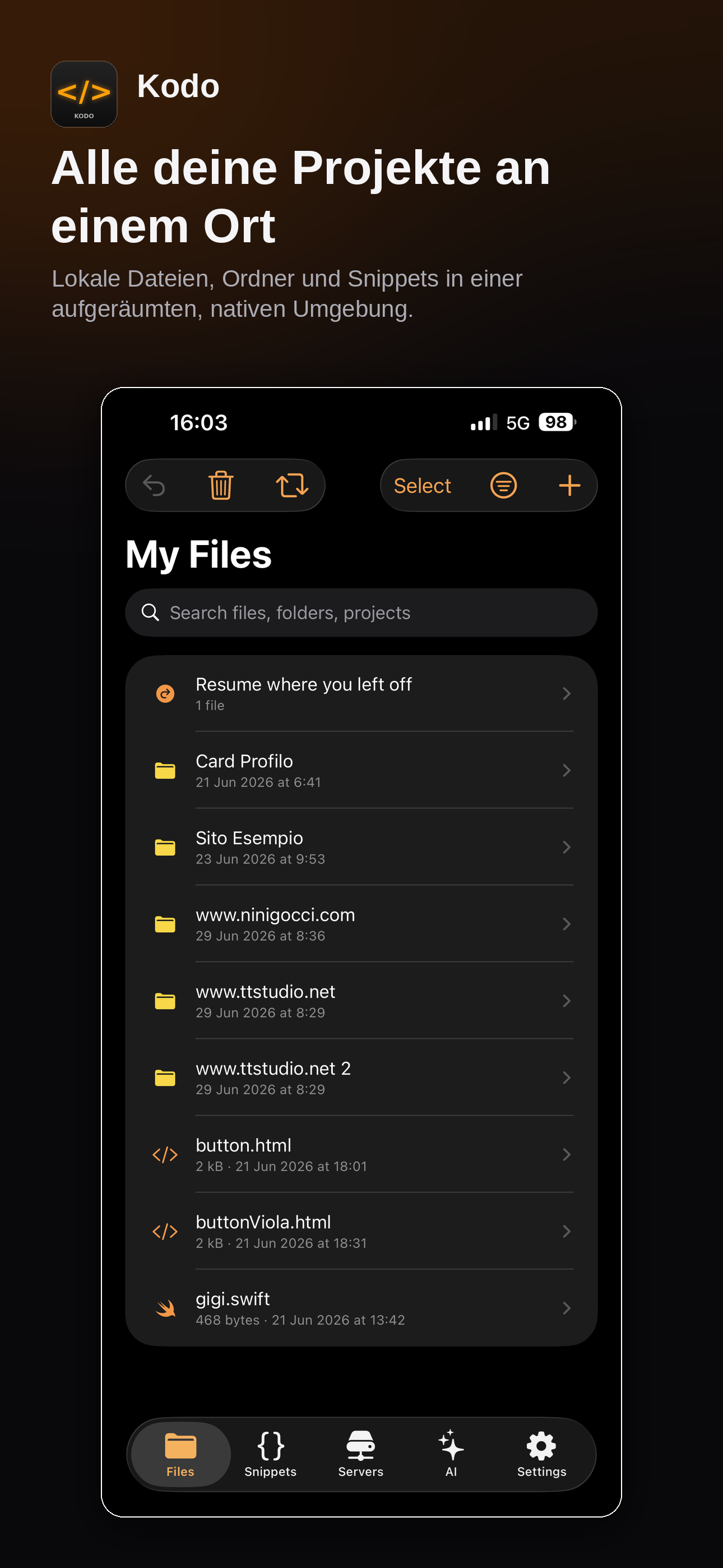 Kodo files