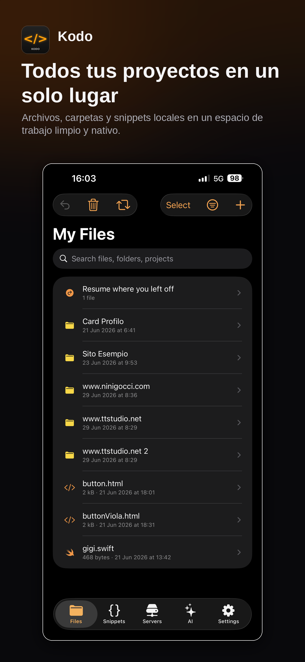 Kodo files