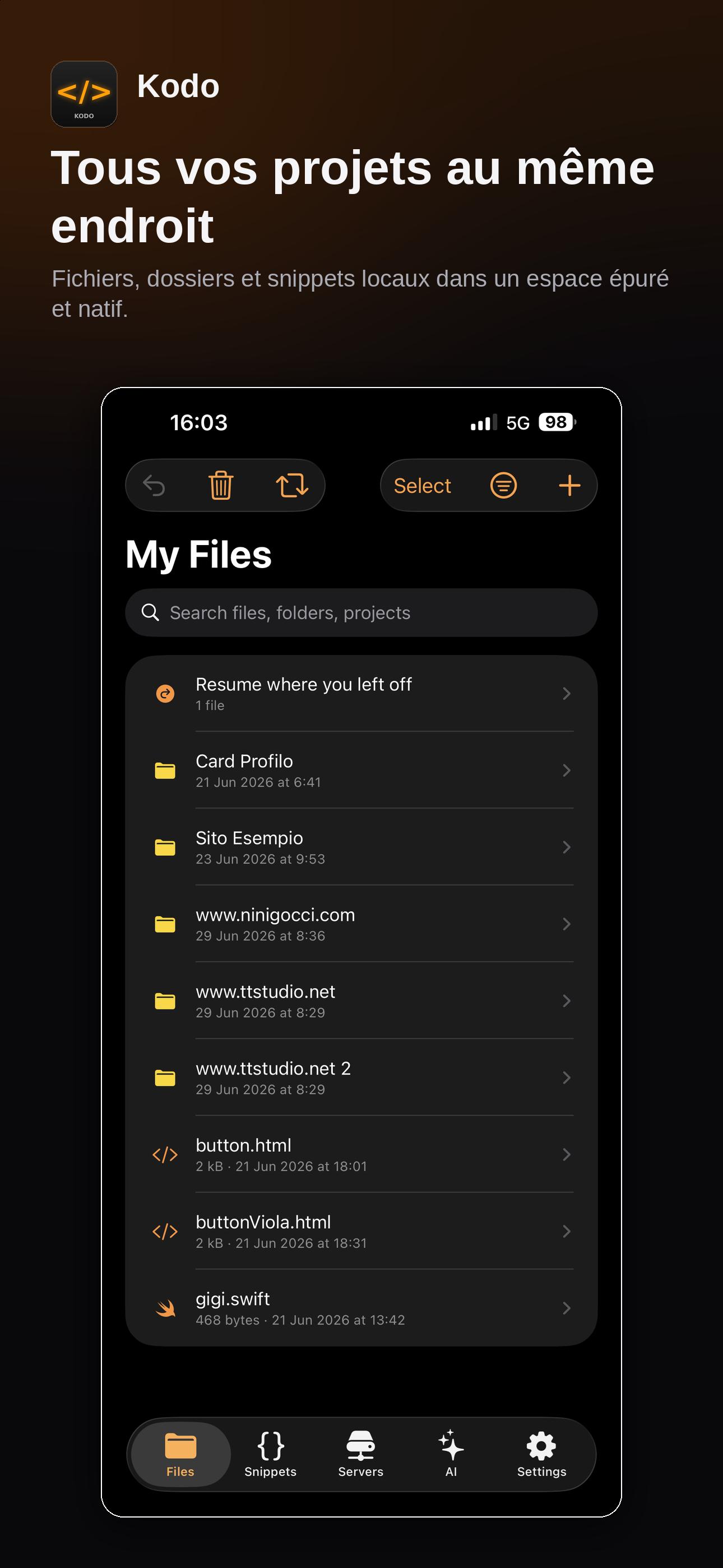 Kodo files